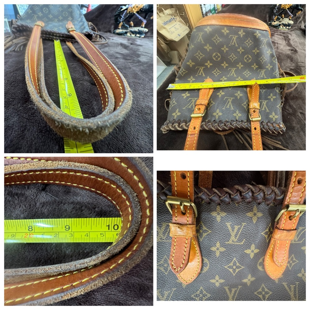 Louis Vuitton Brown Monogram Fringe Bucket Bag - Picture 9 of 9